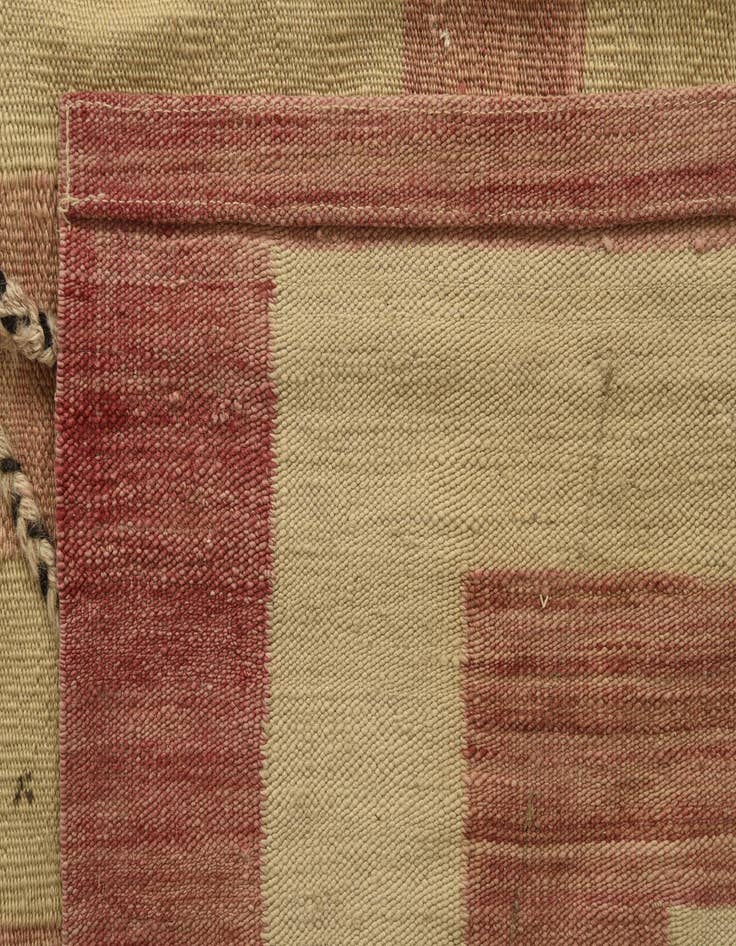 Detail image of 11' 2 x 14' 2  Hand Woven Kilim Modern Wool Rug