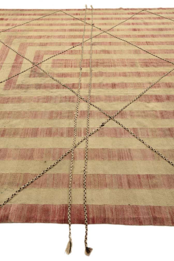 11' 2 x 14' 2 Hand Woven Kilim Modern Wool Rug