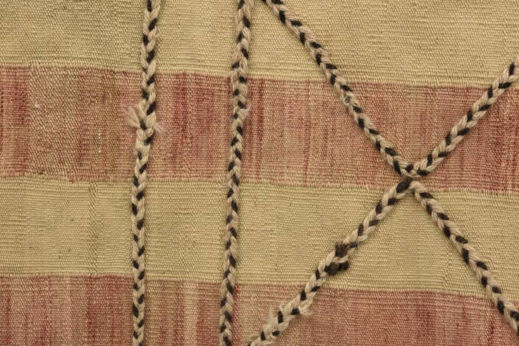 Detail image of 11' 2 x 14' 2 Hand Woven Kilim Modern Wool Rug