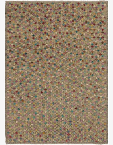 8' 9 x 9' 9 Hand Woven Kilim Modern Wool Rug