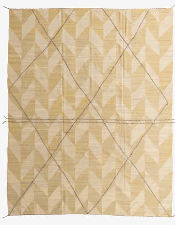 10' 2 x 12' 9 Hand Woven Kilim Modern Wool Rug