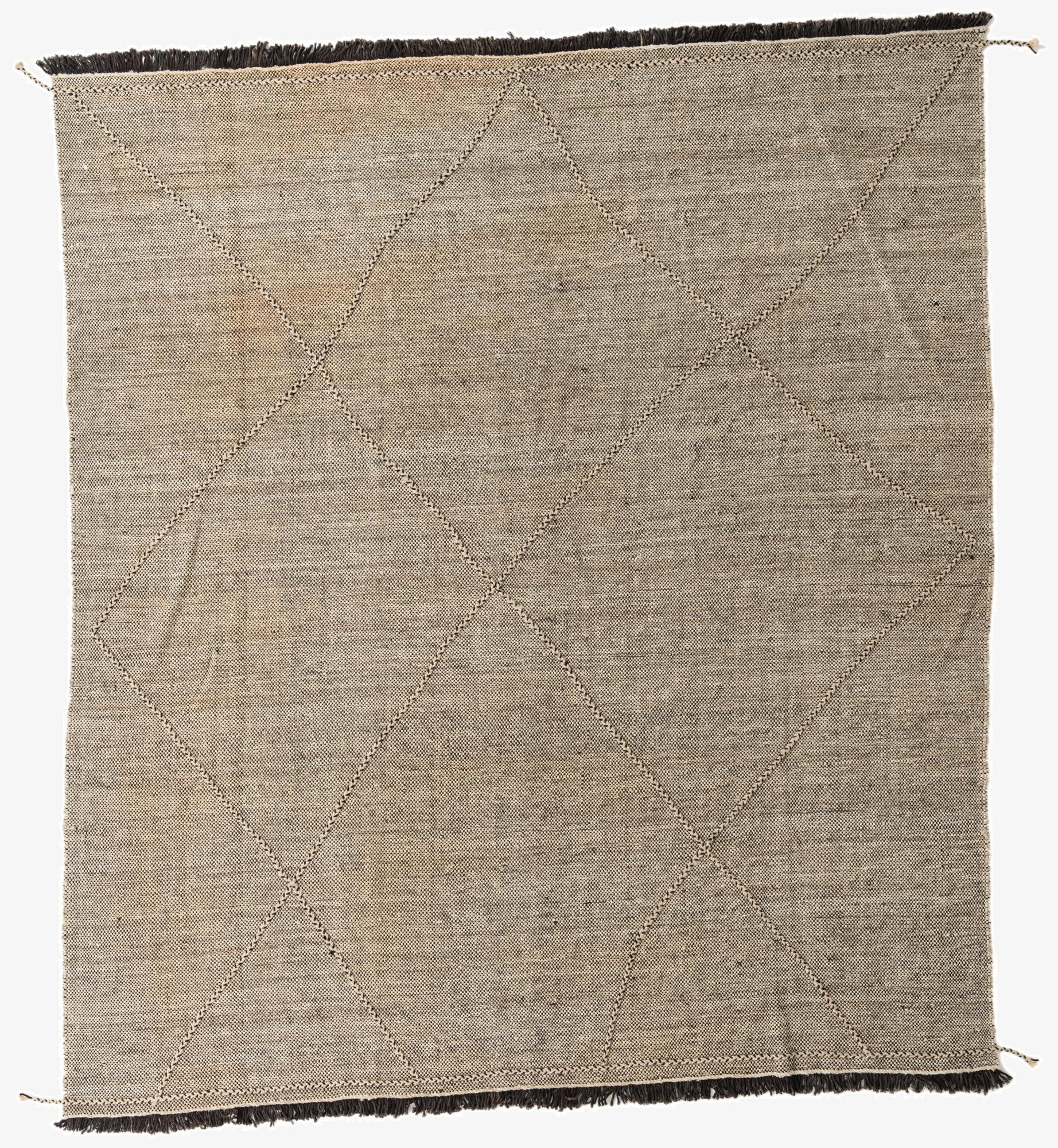 8' 6 x 9' 8  Hand Woven Kilim Modern Wool Rug