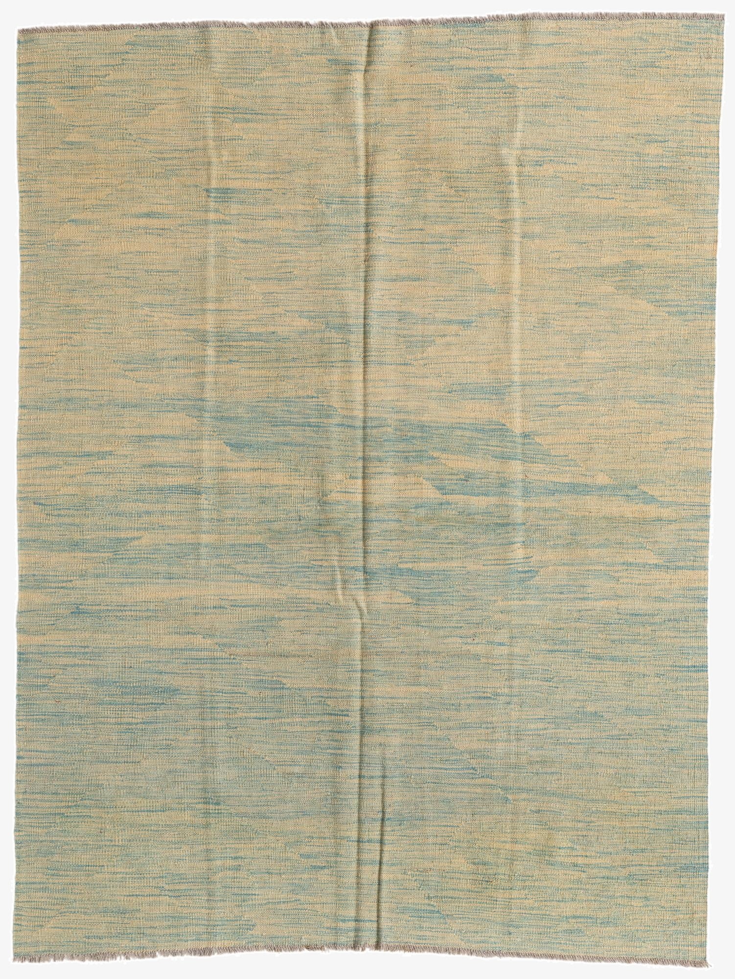 4' 10 x 6' 5  Hand Woven Kilim Modern Wool Rug