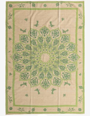 7' 7 x 11' Hand Woven Kilim Modern Rug