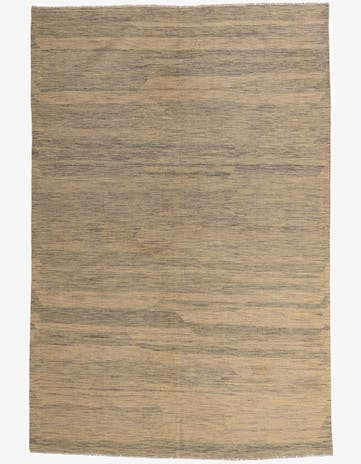 6' 7 x 10' Hand Woven Kilim Modern Wool Rug