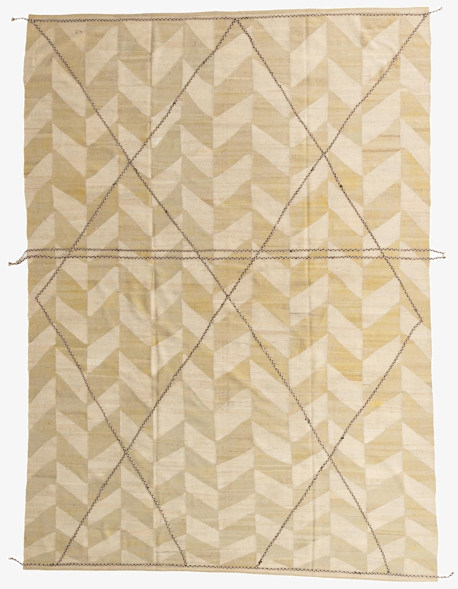 9' 9 x 13' 7  Hand Woven Kilim Modern Wool Rug