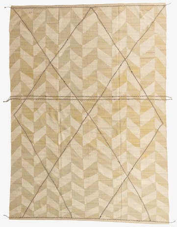 9' 9 x 13' 7 Hand Woven Kilim Modern Wool Rug