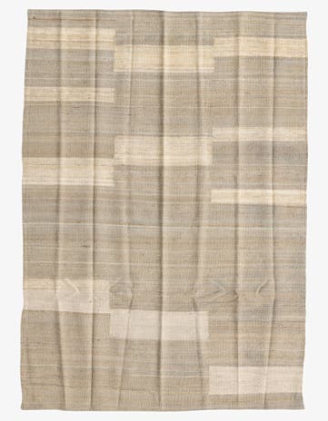 4' 1 x 5' 8 Hand Woven Kilim Modern Wool Rug