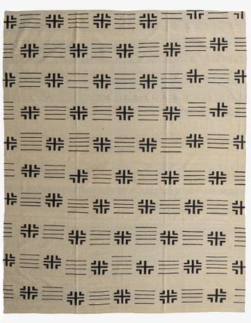 10' 1 x 12' 8 Hand Woven Kilim Modern Wool Rug