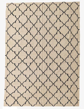 5' 10 x 8' 1 Hand Woven Kilim Modern Wool Rug