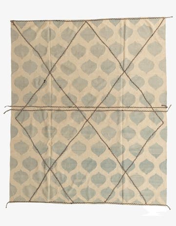 8' 2 x 9' 8 Hand Woven Kilim Modern Wool Rug