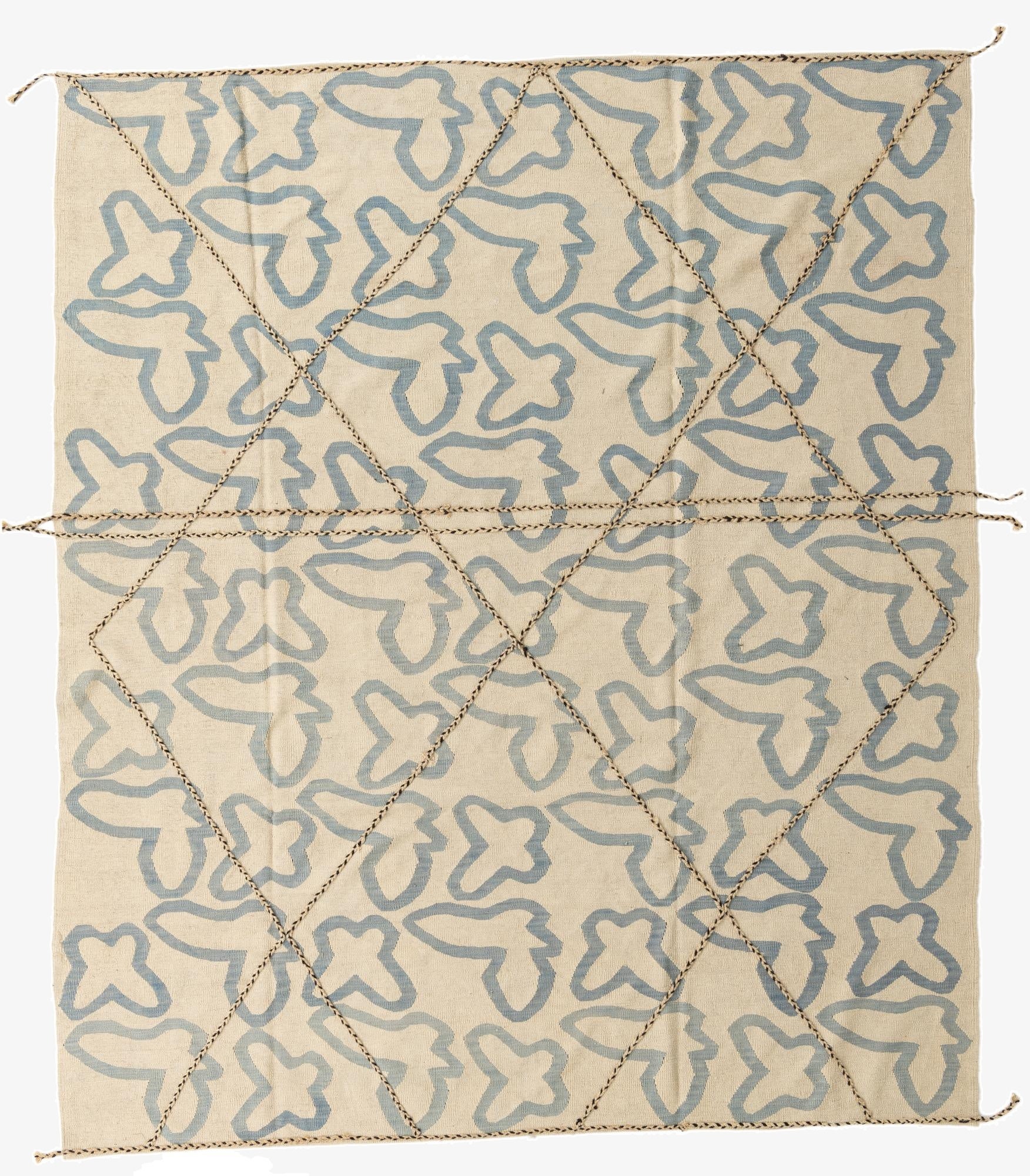 8' 5 x 9' 10  Hand Woven Kilim Modern Wool Rug