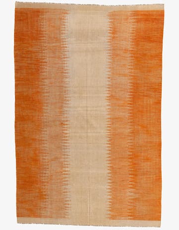 6' 5 x 9' 9 Hand Woven Kilim Modern Wool Rug