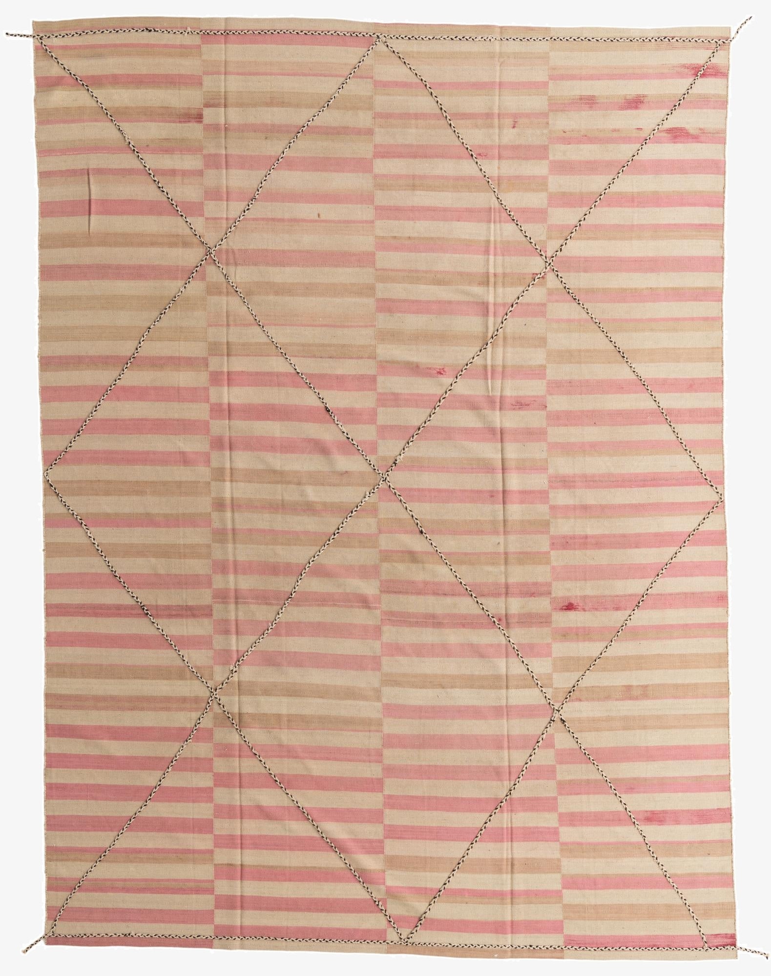 9' 4 x 12' 9  Hand Woven Kilim Modern Wool Rug