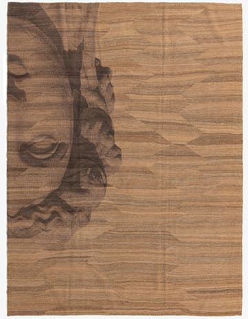 7' 3 x 9' 7 Hand Woven Kilim Modern Wool Rug