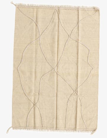 3' 6 x 4' 10 Hand Woven Kilim Modern Wool Rug