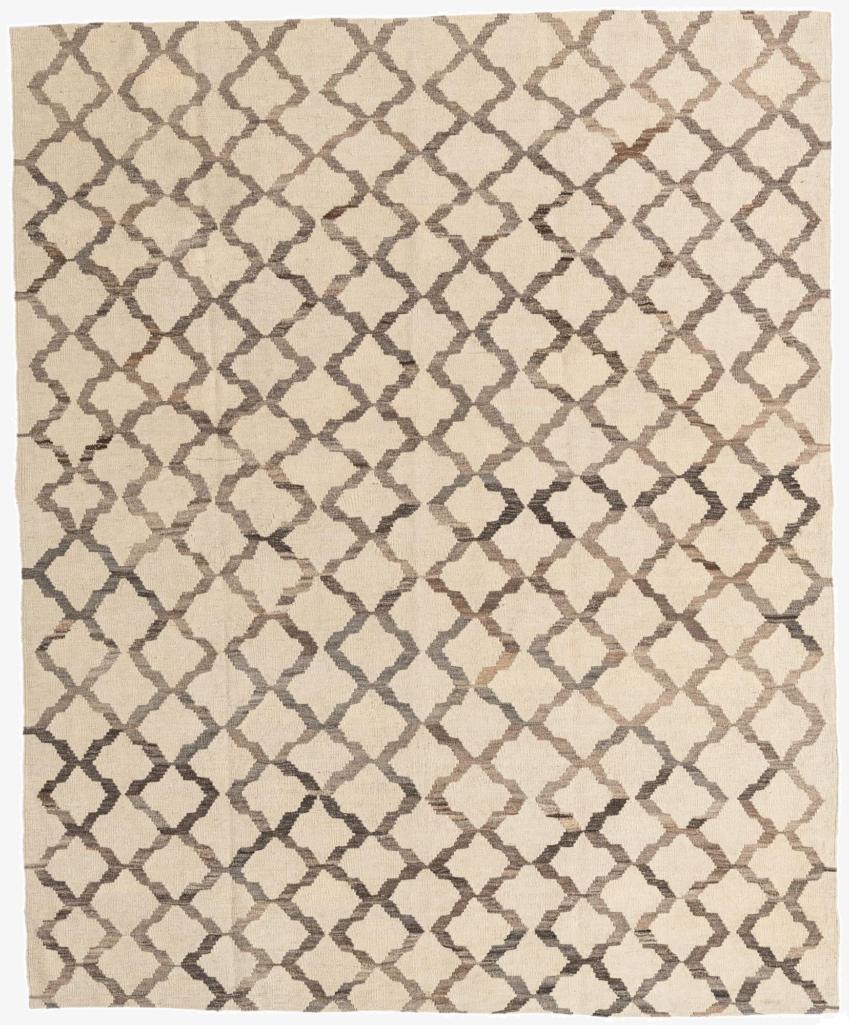 6' 4 x 7' 8  Hand Woven Kilim Modern Wool Rug