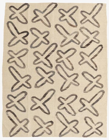 5' x 6' 5 Hand Woven Kilim Modern Wool Rug