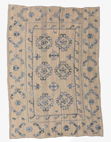 6' 8 x 9' 5 Hand Woven Kilim Modern Wool Rug