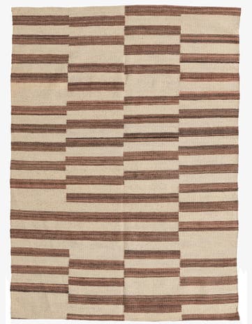 4' 3 x 5' 10 Hand Woven Kilim Modern Wool Rug