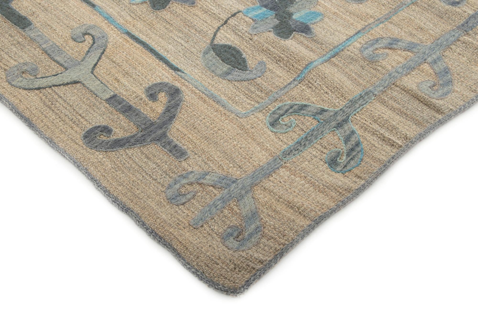 5' 11 x 7' 8 Hand Knotted Kilim Wool Rug