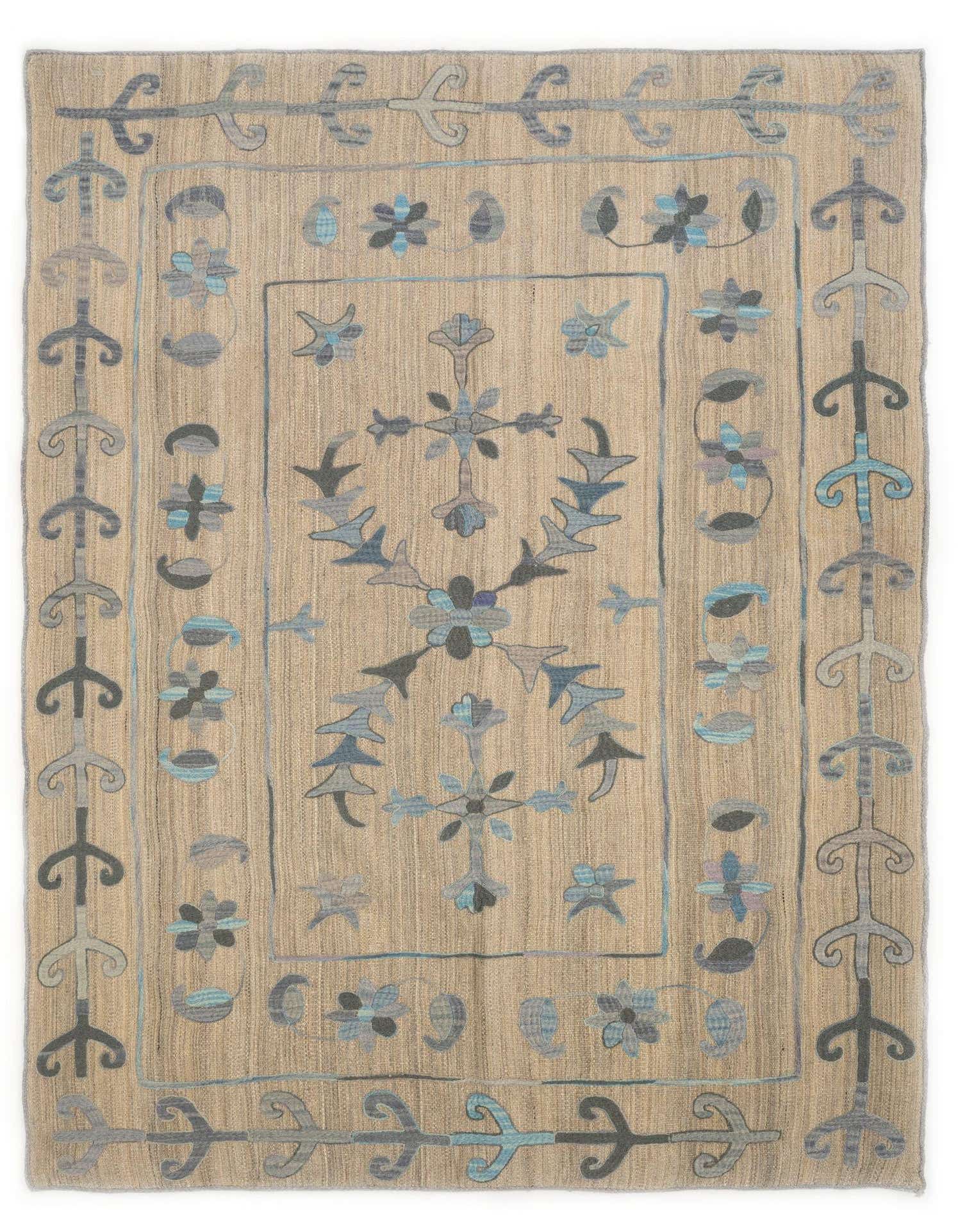 5' 11 x 7' 8 Hand Knotted Kilim Wool Rug