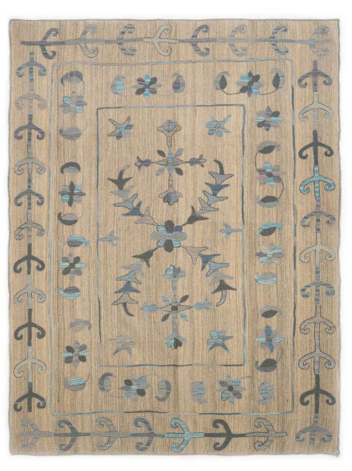 5' 11 x 7' 8 Hand Knotted Kilim Wool Rug