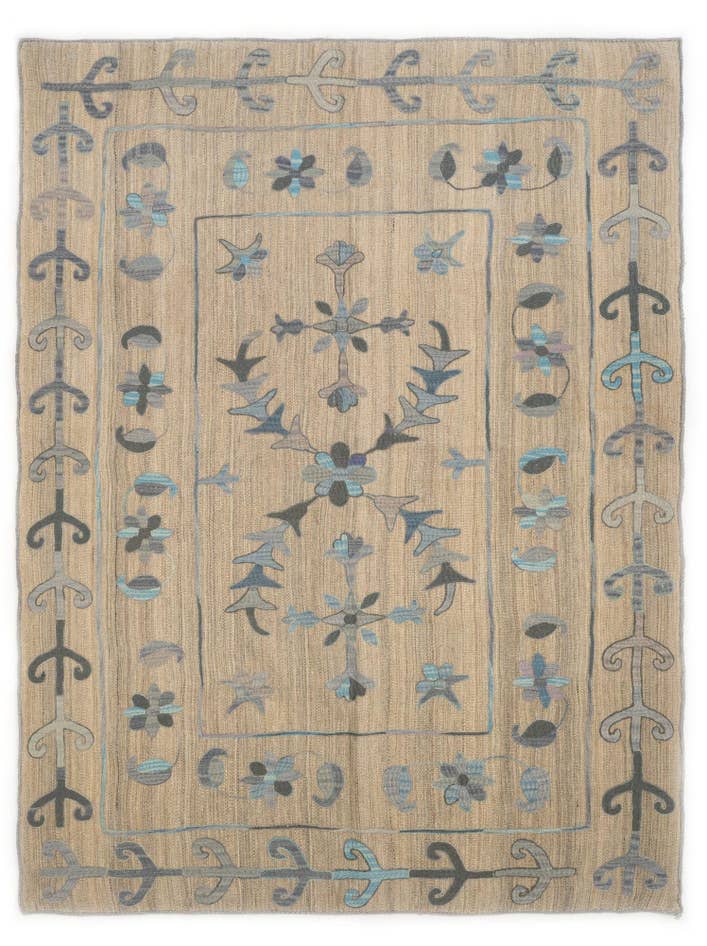 Detail image of 5' 11 x 7' 8 Hand Knotted Kilim Wool Rug