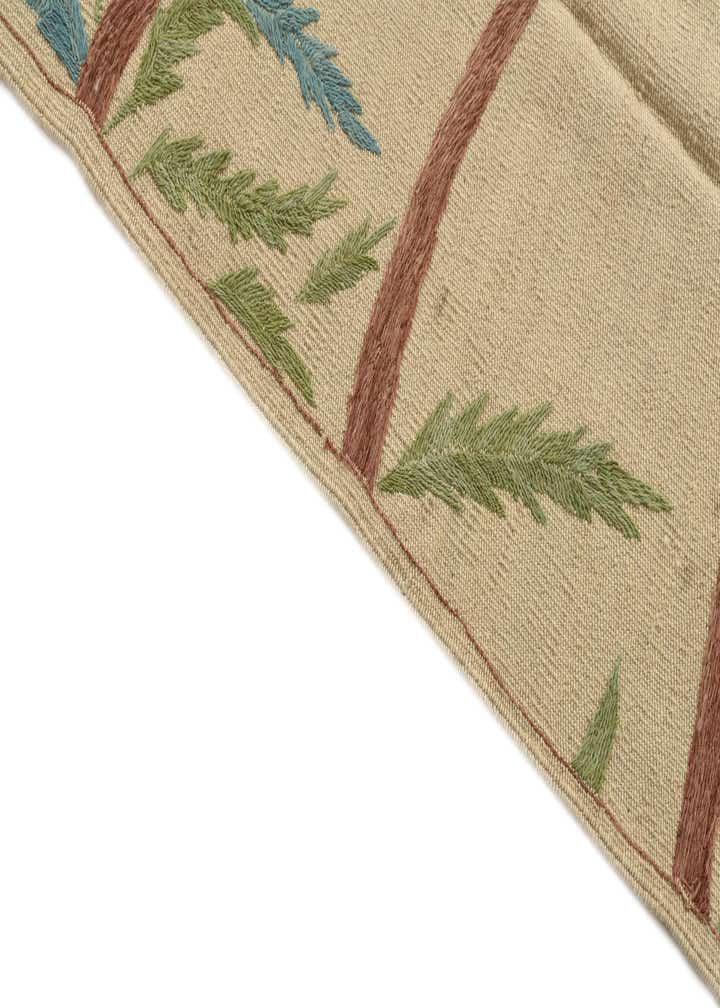 4' 2 x 5' 10 Hand Woven Kilim Suzani Wool Rug