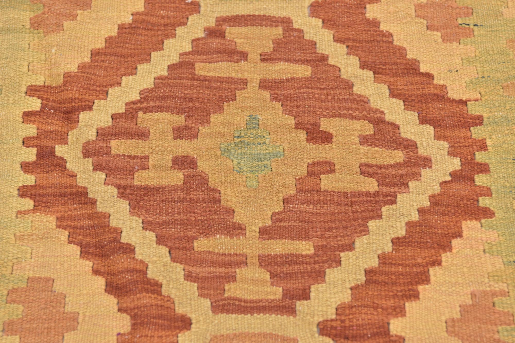 90cm x 145cm Tejido a mano Kilim Waziri Alfombra Lana