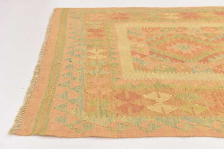 3' 2 x 5' Hand Woven Kilim Waziri Wool Rug