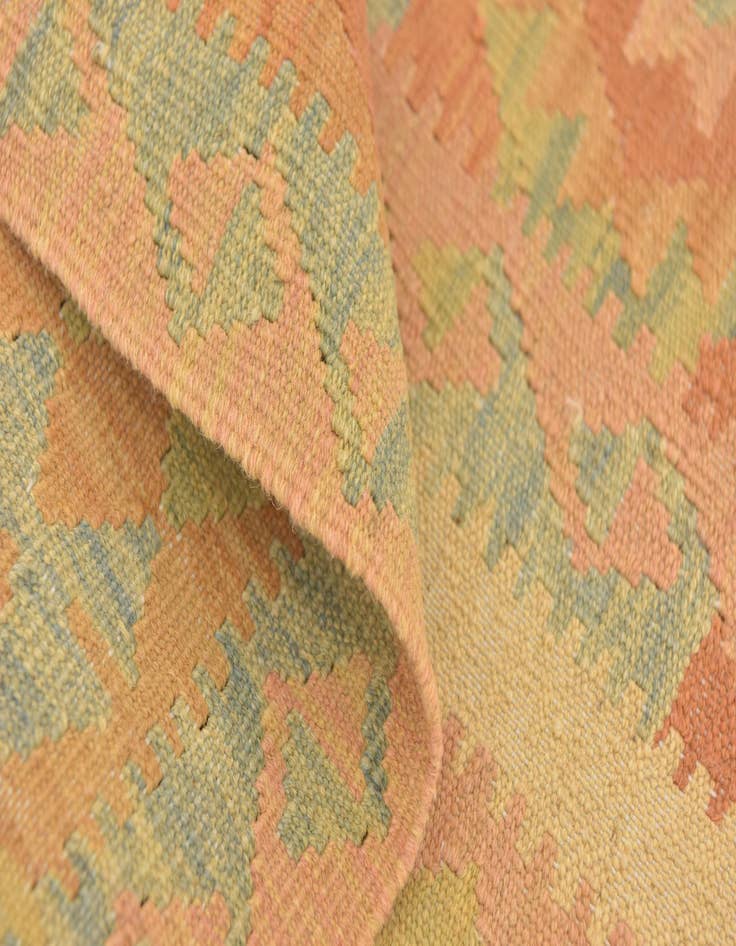 Detail image of 3' 2 x 5'  Hand Woven Kilim Waziri Wool Rug