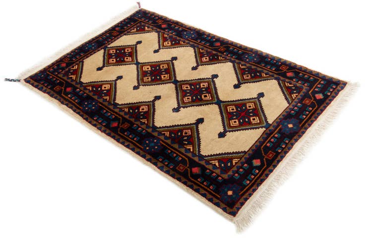 Detail image of 3' 6 x 5' Hand Knotted Koliaei Persian Wool Rug
