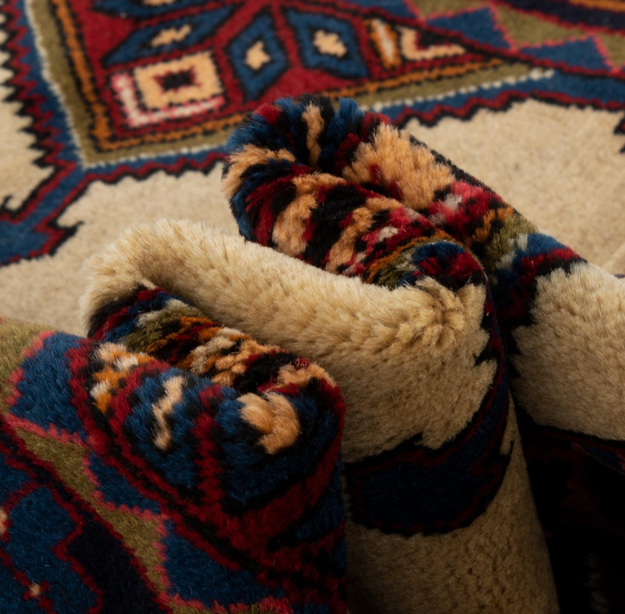 3' 6 x 5' Hand Knotted Koliaei Persian Wool Rug