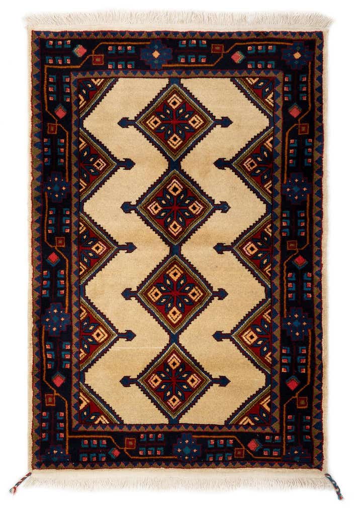 3' 6 x 5' Hand Knotted Koliaei Persian Wool Rug