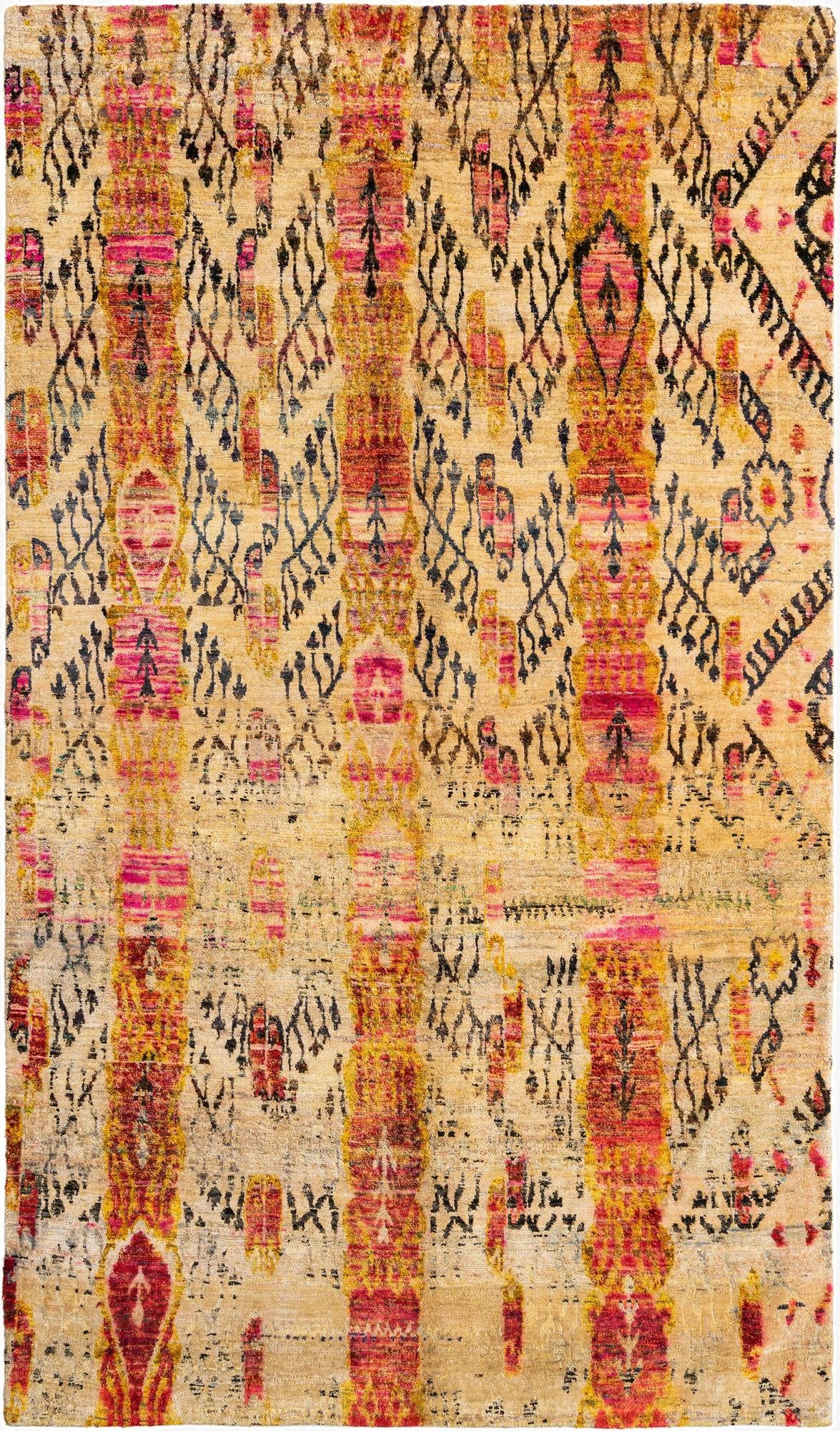 5' 7 x 9' 8 Hand Knotted Kundan Rug