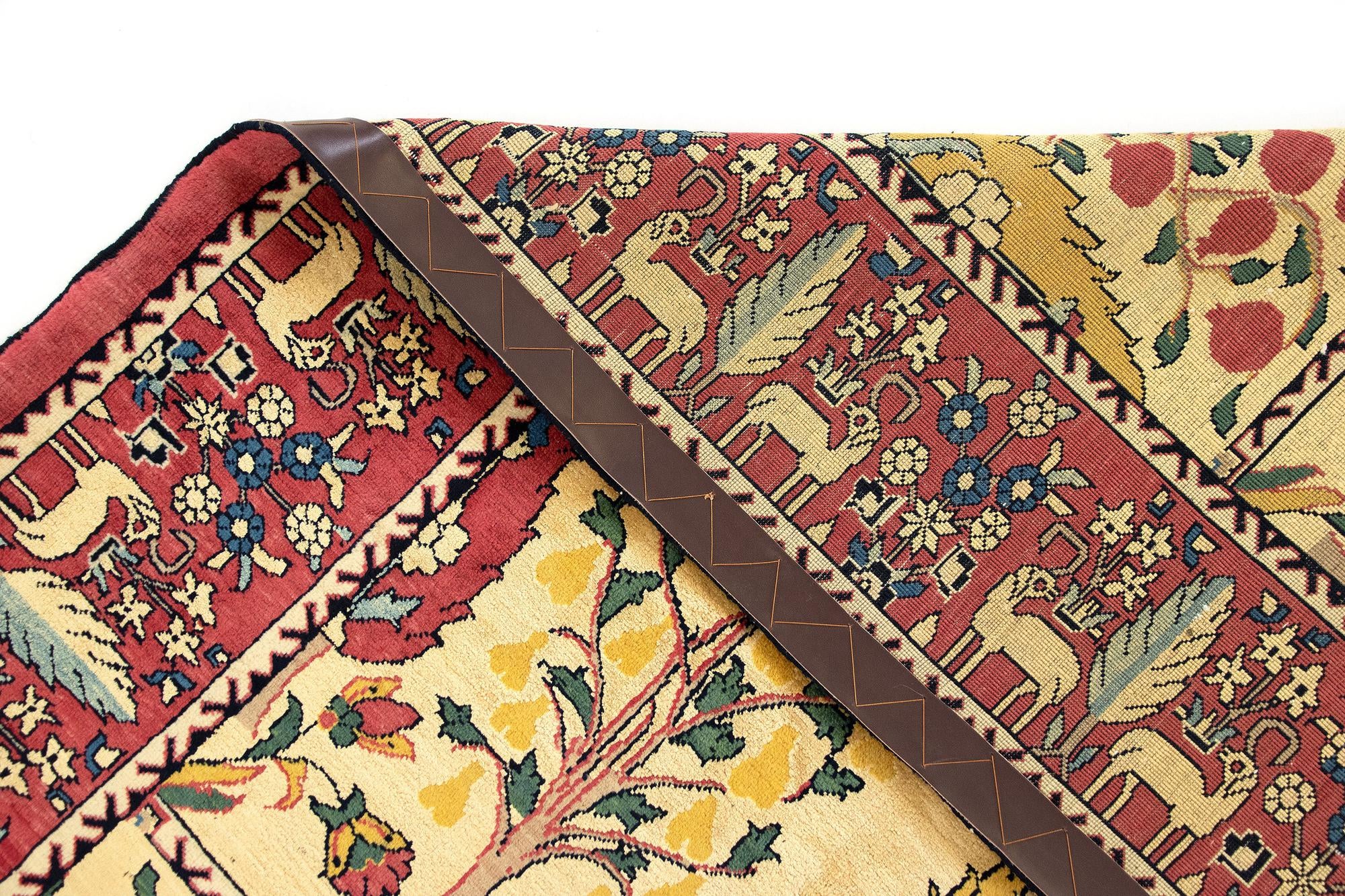 6' 5 x 9' 6 Hand Knotted Kurdish-Gabbe Persian Wool Rug