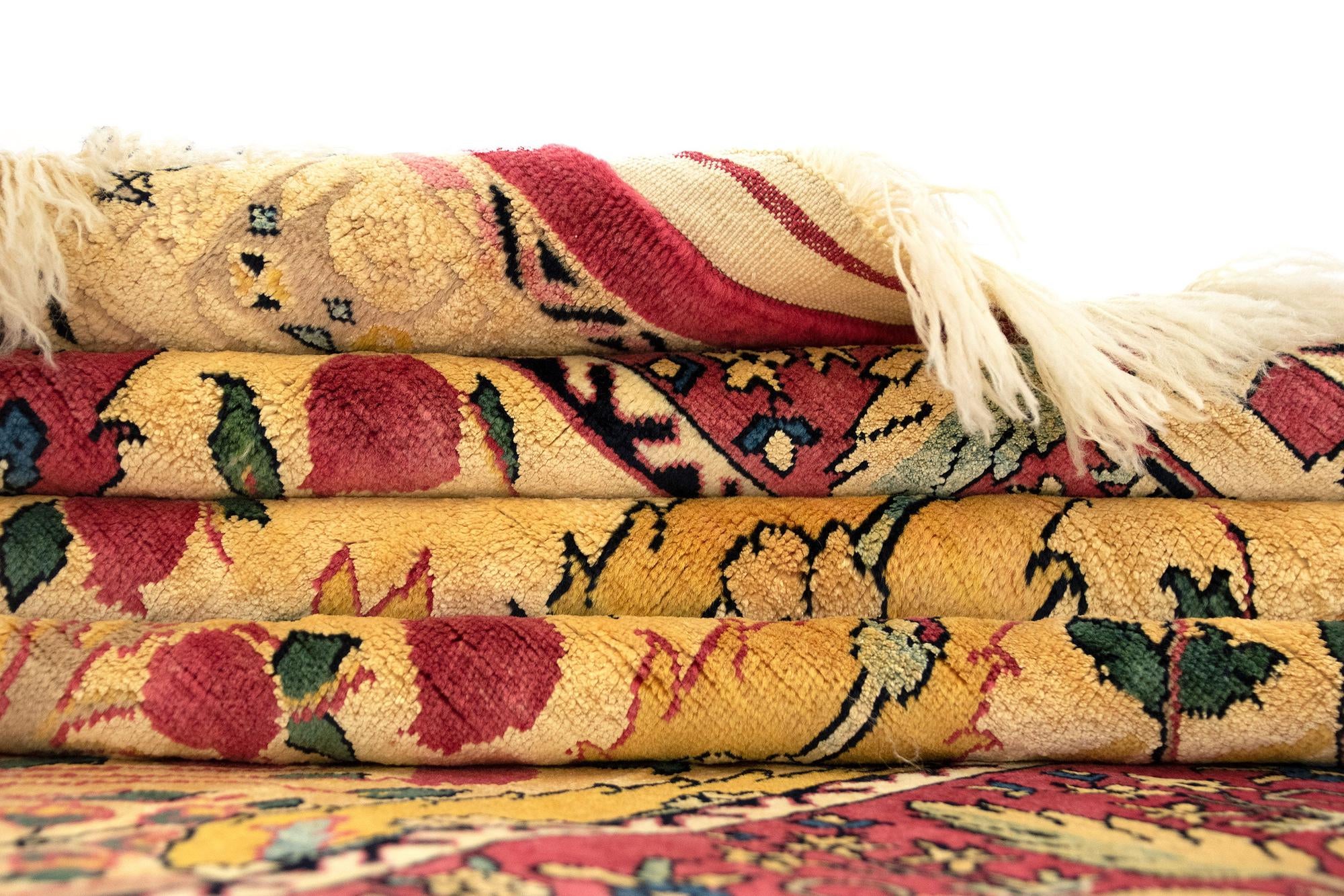 6' 5 x 9' 6 Hand Knotted Kurdish-Gabbe Persian Wool Rug