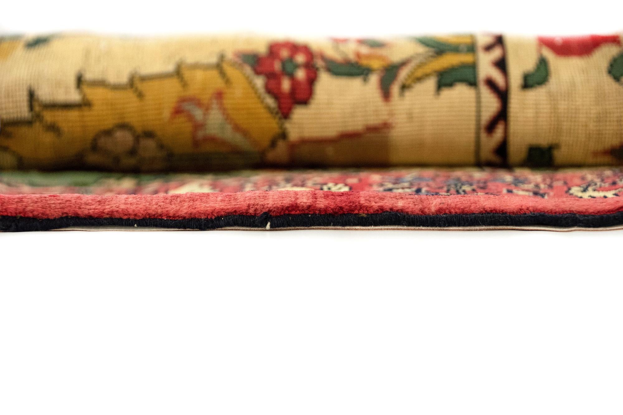 6' 5 x 9' 6 Hand Knotted Kurdish-Gabbe Persian Wool Rug
