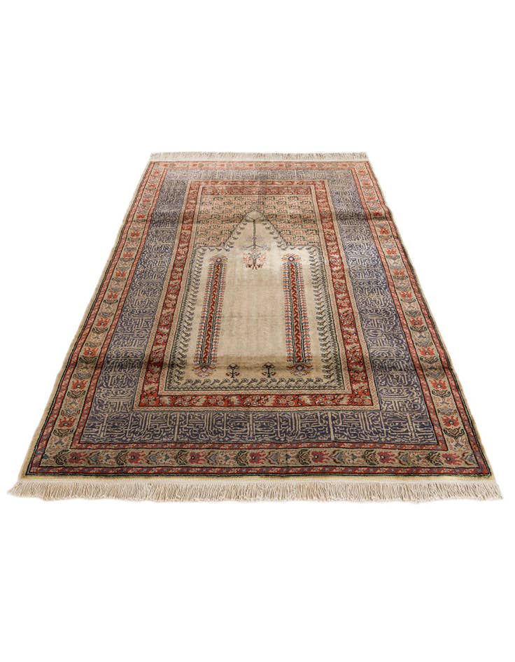 Detail image of 3' 10 x 5' 11 Hand Knotted Lahour Oriental Wool Rug