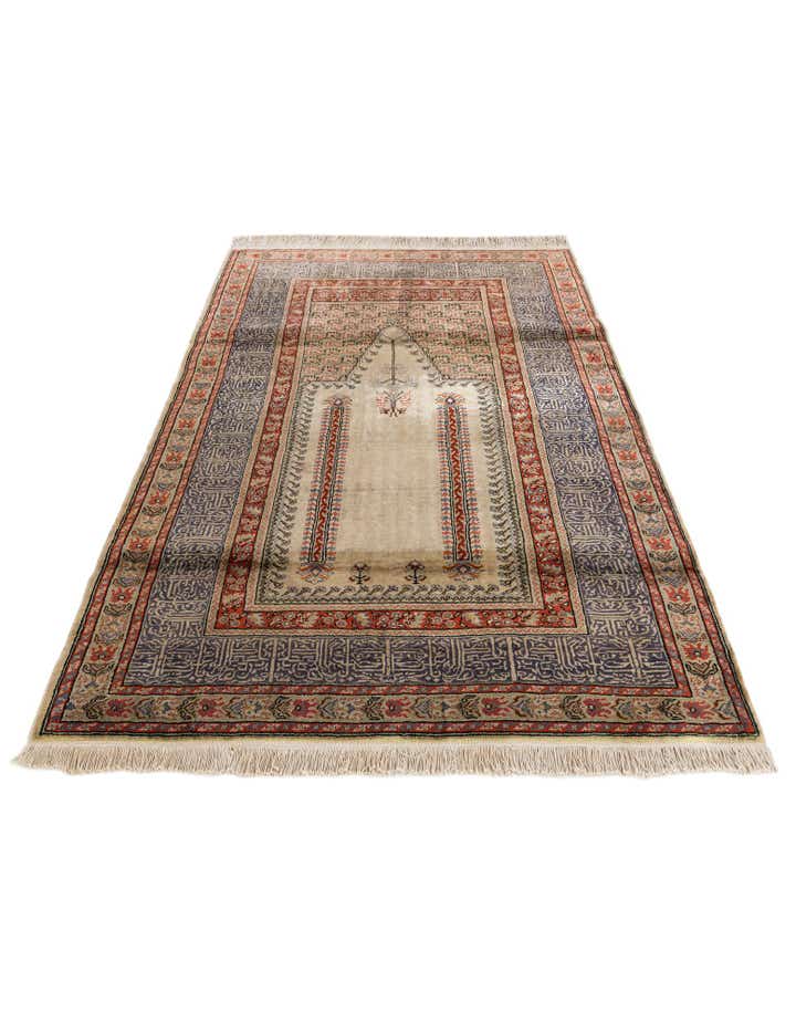 3' 10 x 5' 11 Hand Knotted Lahour Oriental Wool Rug