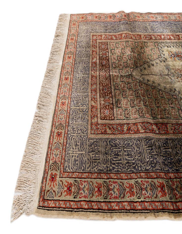 Detail image of 3' 10 x 5' 11 Hand Knotted Lahour Oriental Wool Rug