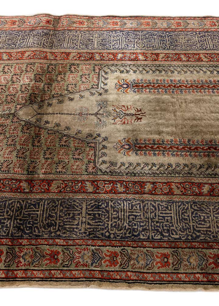 3' 10 x 5' 11 Hand Knotted Lahour Oriental Wool Rug