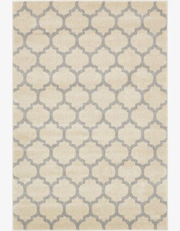 Beige Lattice Rug