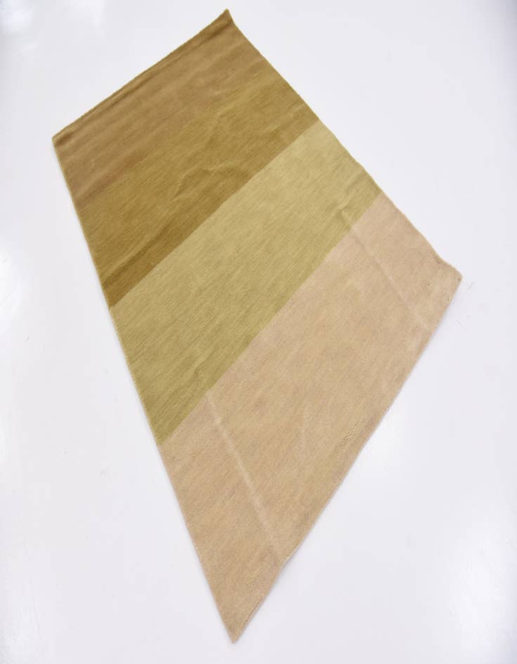 Detail image of 4' x 5' 11 Hand Knotted Loribaft Gabbeh Oriental Wool Rug