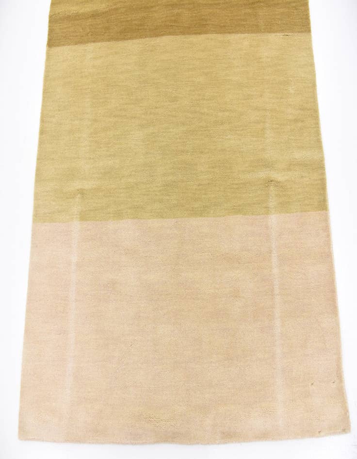 Detail image of 4' x 5' 11 Hand Knotted Loribaft Gabbeh Oriental Wool Rug