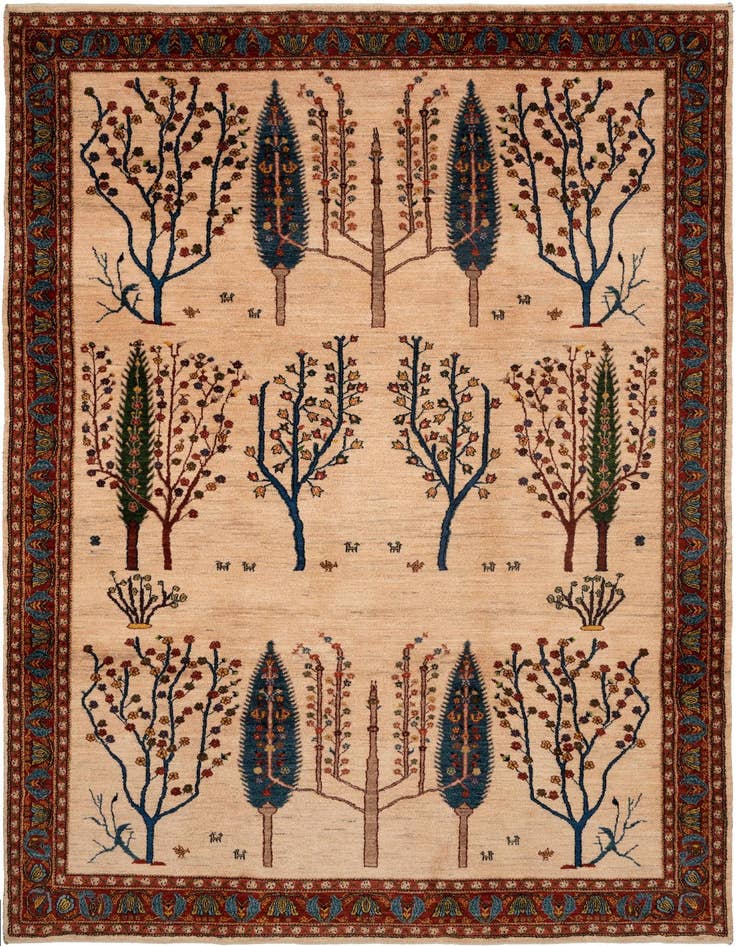 Detail image of 6' 10 x 9' 11 Luribaft Wool Rug