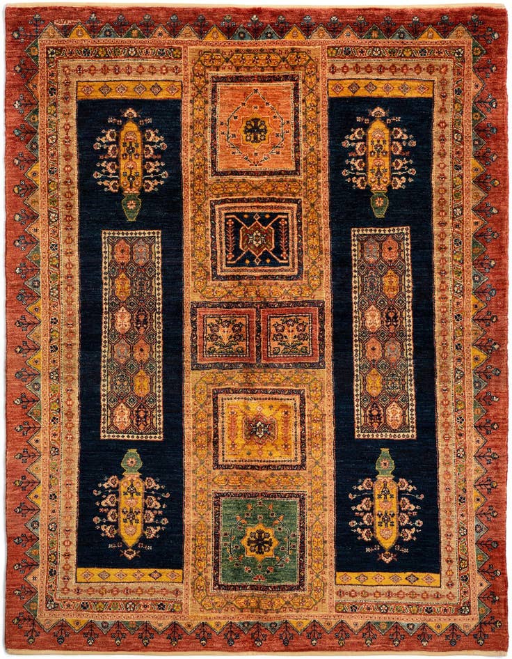 Detail image of 4' 11 x 6' 11 Luribaft Wool Rug