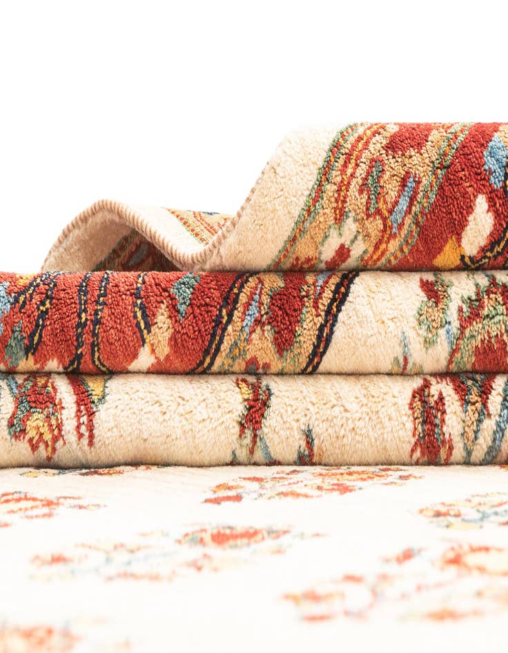 Detail image of 8' x 10'  Hand Knotted Luribaft Rug