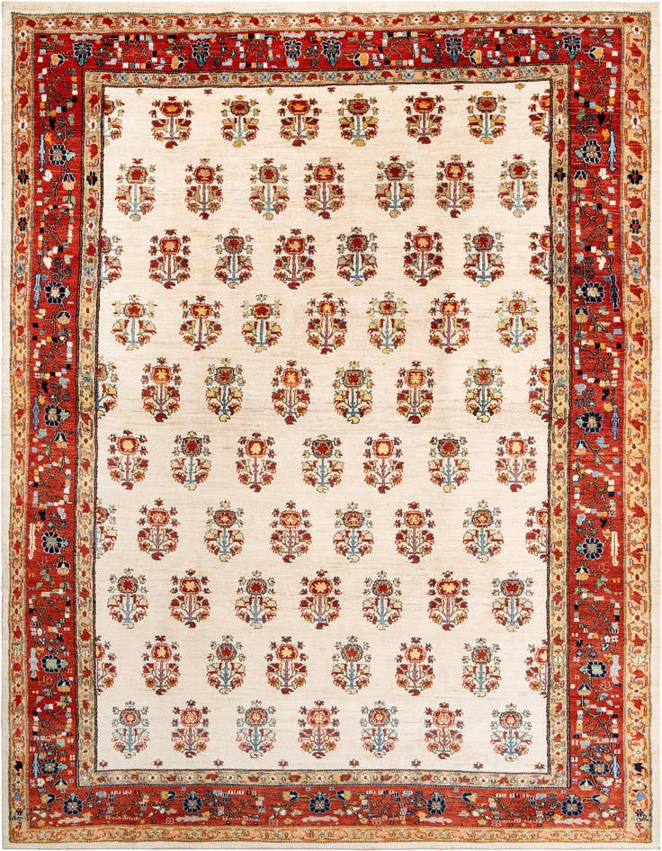 Detail image of 8' x 10' Hand Knotted Luribaft Rug